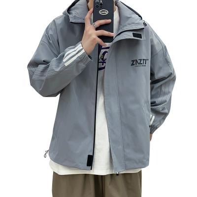 China Spring and Autumn Men's Sports Jacket Popular Outdoor Street Youth Waterproof Loose Coat for sale