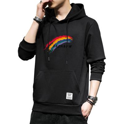 China Hooded autumn and winter of the hooded men's breathable sweater printing loose fashion with Korean casual soft sports for sale