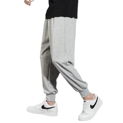 China Gray Sweatpants Wholesale Men's Slim Anti-wrinkle Sports Pants Loose 2021 Binding Feet for sale