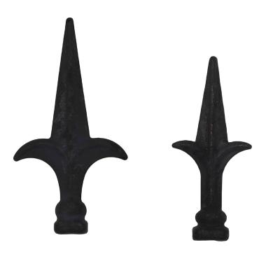 China Easily Assembled 2022 Most Popular Garden Fence Wrought Iron Spear Points For Fence Decorative for sale