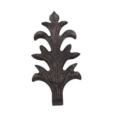 China Factory Price Easily Assembled Cheap Wrought Iron French Doors Stamping Leaf And Flower Wrought Iron For Processing Factory for sale