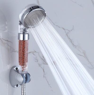 China Without Diverter Shower Heads With Plastic Three Functional High Water Pressure Filter Hand Held Shower Head for sale