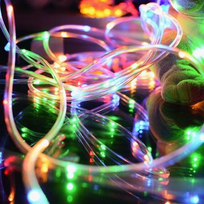 China Outdoor Garden Powered Christmas Decoration Pipe Fairy Copper Wire 50 Bulb Led Solar String Light for sale