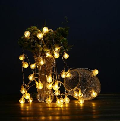 China Garden Outdoor Garden Park Led Energy Saving 60 Light Bulbs Powered Fairy Decorative String Solar Light for sale