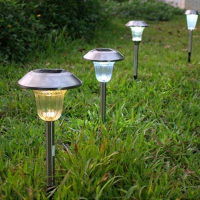 China Garden Solar Collector Garden Outdoor Lawn Stainless Steel Led Light for sale