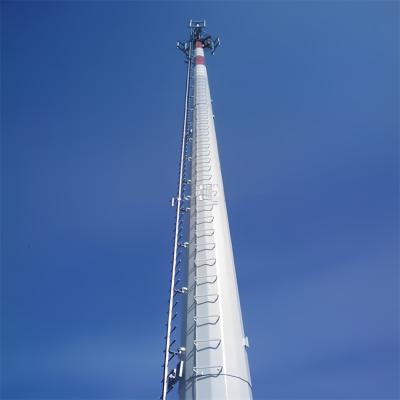 China Tower Monopole 25 Meter 30 40M 50M Radio Antenna Signal Galvanized Steel Cell Tower Monopole for sale