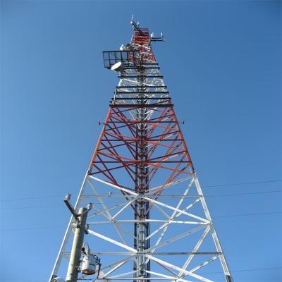 China 4 Leg Radio Communication Tower Bolted Radio Angle Steel Tower for sale