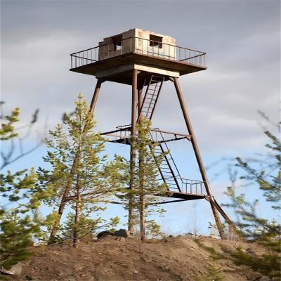 China Metal Guard Tower On Prison Security Watch Fire Observation Tower for sale