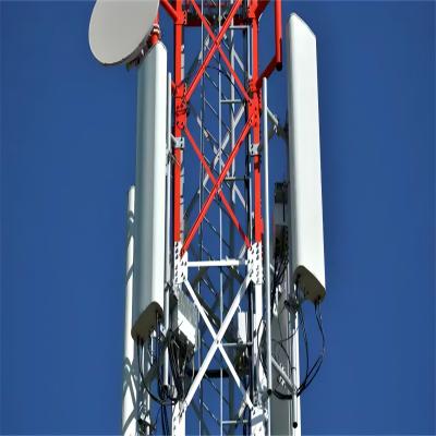 China Werkplatformen Zonne-energie GSM-basisstationTelefoonantenne Telecom torens 4 poten hoekige stalen toren Te koop