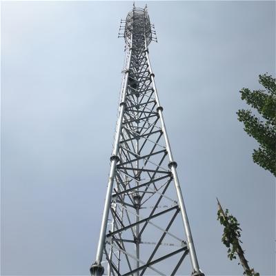 China 20 25 30 35 40 42 45 48 50 52 55 60 65 M Highest Communication Tower  Pylon Tubular Iron  Telecommunication 3 Leg Tower for sale