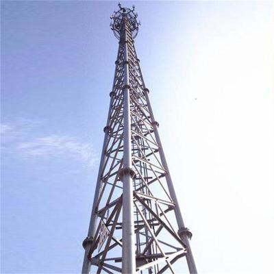 China Bolted Galvanized 3 Legged Tubular Steel Tower Lattice Telecom Antenna Tower for sale