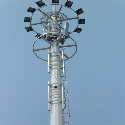 China Communication Broadcasting Telecommunication Monopole Antenna Tower ASTM A123/ ISO 1461 for sale