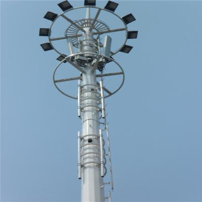 China 35M  40M Network Antenna Monopole Tower Telecommunication Cellular Monopole for sale