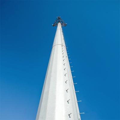 China 30m Telecommunications Monopole Antenna Tower ASTM A123 Q345B/A572 for sale