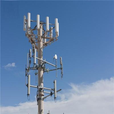 China Heavy Duty Antenna Mast Tower Monopole 15 Meter 9m 10m 12m Monopole Steel Tower for sale