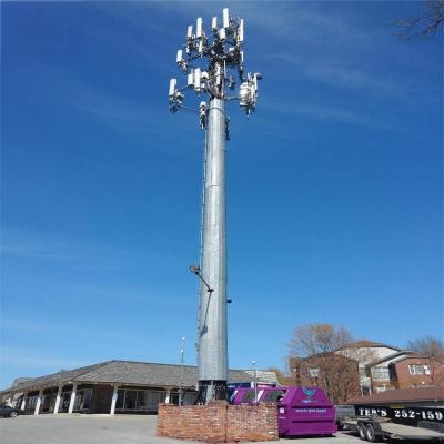 China Steel 20 Meter Gsm Monopole Steel Tower Communication Tower For Sale Q345B/A572 for sale