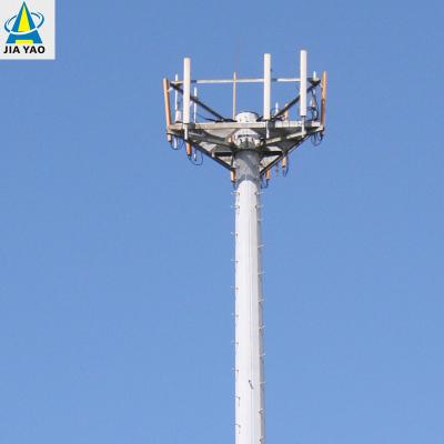 China Hot Dip Galvanized Multifunction Monopole Tower 5g Internet Mobile Phone Signal Communication Steel Tower for sale