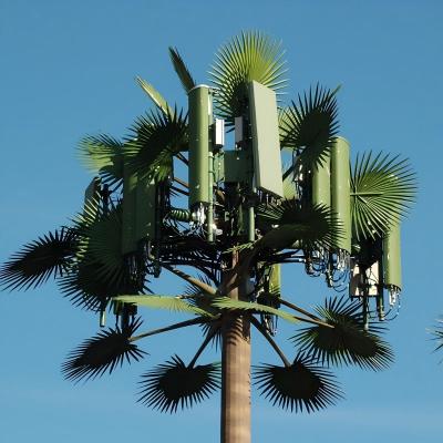 China Palm Tree Fake Tree Cell Tower Camouflaged Telecommunication  5-80M for sale