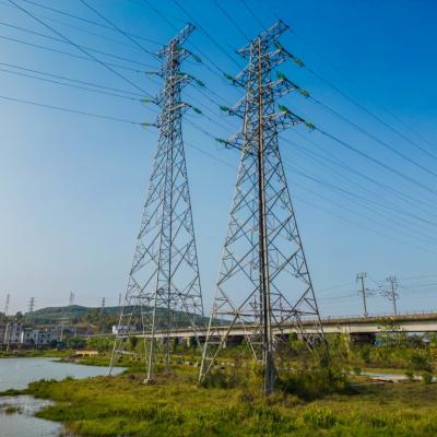 China Torre de transmissão de energia elétrica de aço galvanizado à venda