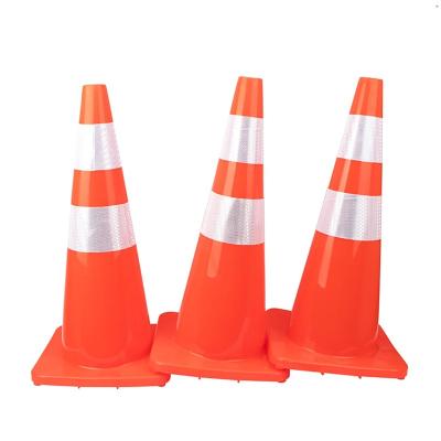 China Plastic Traffic Safety Cones Road Safety Parking Cones Wide PVC Traffic Cone for sale