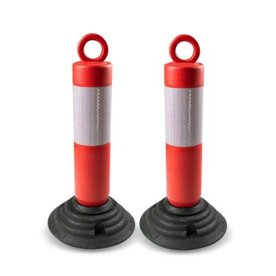 China High Quality Safety 80cm Roadway Safety Designer Post Plastic Parking Bollard for sale