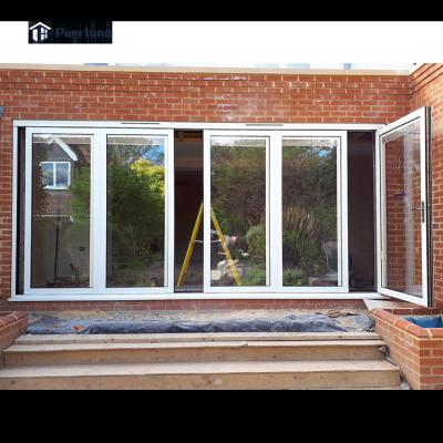 China Thermal Insulation Panoramic Patio Stacking Slide And Swing Door Panoramic Patio Doors for sale