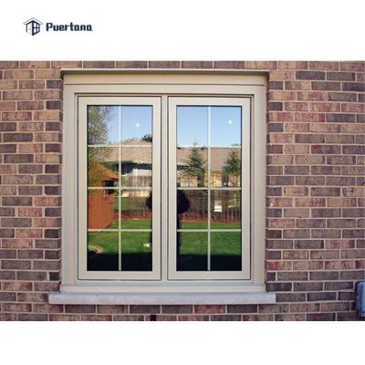 China Hurricane Impact Windows Contemporary Thermal Aluminum Casement Window Double Impact Tempered Glass Aluminum Windows For Houses for sale