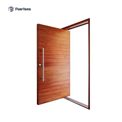 China Modern Front Pivot Door All Wood Modern Wood Pivot Doors Glass Entry Entry Doors Designs For Houses for sale