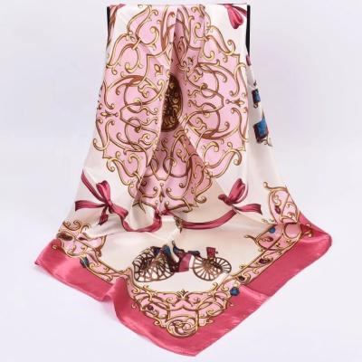 China 2021 Square Hot Selling Custom Hangzhou 100% Real Digital Printing Christmas Silk Scarves for sale