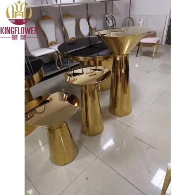 China Modern Bar Table Bar Set Round High Top Kids Stainless Steel Tables For Bar for sale