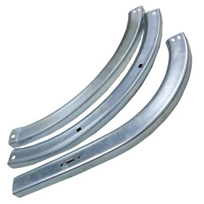 China Modern Metal Roll Up Aluminum Industrial Double Sectional Garage Door Curved Spring Track Horizontal Sales For Garage Door for sale