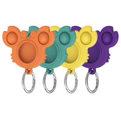 China Cute Crab Key Chain Pops It Pet Holder Cover Device Airtag Silicone Case For Dog 1 for sale