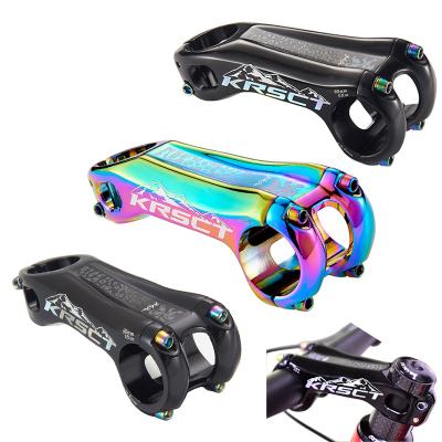 China 7050 Aluminum Alloy KRSEC MTB Stem 28.6*31.8mm 80/90/100mm Angle -20 CNC Aluminum Alloy Road Mountain Bike Bicycle Handlebar Hollow Stem for sale