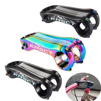 China 7050 KRSEC Alloy CNC Mountain Bike Stem 28.6*31.8mm 80/90/100mm Hot Selling Aluminum Hollow Stem MTB Bicycle Handlebar Stem for sale