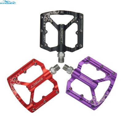 China KRSCT Bicycle Pedal Anti-Slip Anti-Slip MTB Pedal Aluminum Wide-face Sealed Supporting Mountain Bike Pedal Bicycle Parts for sale