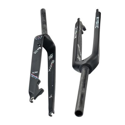 China KRSEC Mountain Bikes Bicycle Carbon Fork Ultra Light 26/27.5/29 Inch Full Disc Brake Carbon Fiber Bicycle Fork For Mtb Road Bike for sale