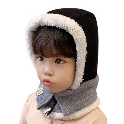 China Winter COMMON Earmuffs Hat Fleece Lined Children Hat Scarf Mask Set Hat Children for sale