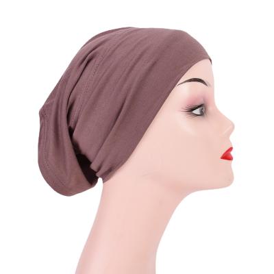 China Eco-Friendly Women's Stretch Tank Top Under Scarf Hijab Cap Solid Color Hijab Tube Under Hats For Hijabs for sale