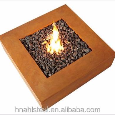 China Outdoor Special Home Decor Corten Firepit Table For Sale Gas Propane Heater for sale