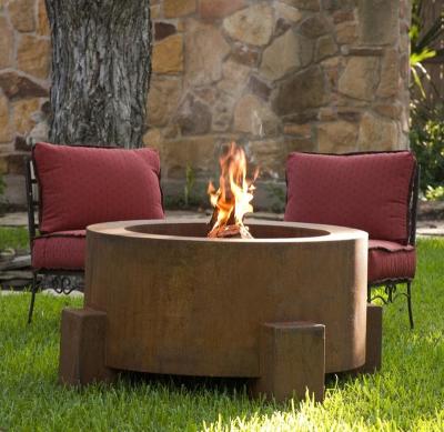 China Weather Resistant Corten Steel Outdoor Patio Firepit for Warming Garden Decoration en venta