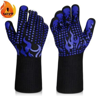 Chine AHL Oven BBQ Grill Gloves  Oven Gloves Kitchen Red Double Kitchen Oven à vendre