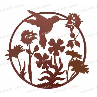 China outdoor metal garden wall decorative metal designer wall art wholesale à venda