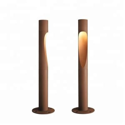 中国 Garden Outdoor Decorative Solar Bollard Light Corten Steel AC 220V Solar 販売のため