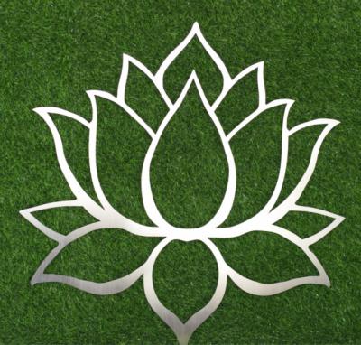 中国 Laser Wall Metal Artwork Cut Wall Hanging Lotus Flower Laser cutting Animal 販売のため