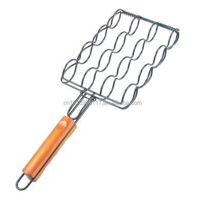 China Non-Stick BBQ Grill Corn Basket Grilling Corn Cob Basket Chrome Plated Grill Tools for sale