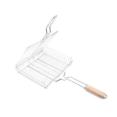 China Dustproof BBQ Grill Grill Baskets Metal Window BBQ Grill Vegetable Grilling Basket for sale