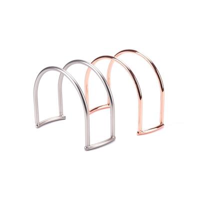 China Metal Design Copper Napkin Holder For Kitchen Countertops , Table - Bronze Cloth Standing Paper Collection for sale