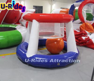 China Commercial inflatable water basketball hoop for seaside 2x1.25m for sale