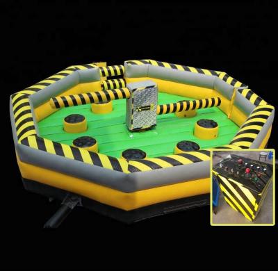 China Customized inflatable sweeper game/inflatable wipeout eliminator/inflatable meltdown for adults for sale