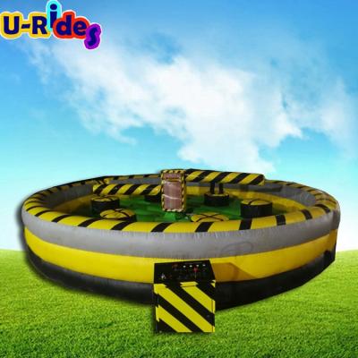 China PVC Bipolar Fusion Inflatable Sweeper Games With Rodeo Bull As 2 In 1 Fusion Set Game for sale